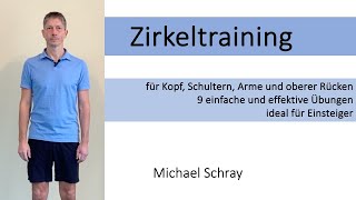 Zirkeltraining - 9 einfache, effektive Übungen für Kopf, Schultern, Arme und oberer Rücken