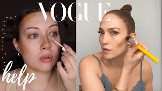 Recreating JLO's Vogue Makeup Tutorial | GLAM_DIARY
