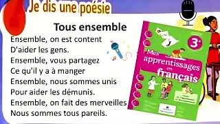 poésie: tous ensemble / unité 2 / page 46 / mes apprentissages en français 3AP