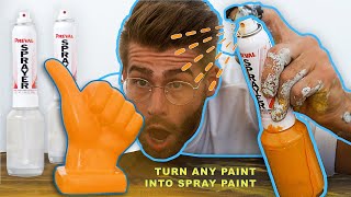 TURN ANY PAINT Into SPRAY PAINT!!!