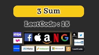 DSA Arrays | 3 SUM Problem | Leetcode problem number 15 with Python |  #leetcodedaily #coding