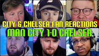 CITY & CHELSEA FANS REACTION TO MAN CITY 1-0 CHELSEA | FANS CHANNEL