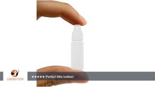 Mini Dropper Bottles 3ml / 3cc Natural (Clear) LDPE - Set of Ten (10) | Review/Test