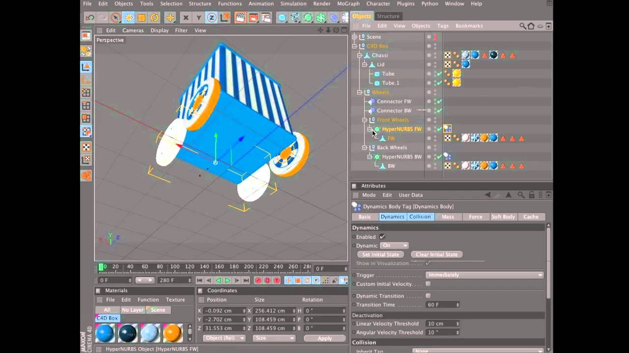 Create An Animation Using Dynamics In Cinema 4D (1 Of 6) - YouTube