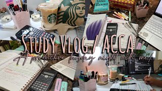 ACCA study vlog 2021 / a productive tuesday night! 🌚✨