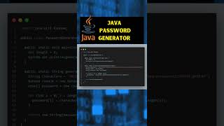 JAVA PASSWORD GENERATOR