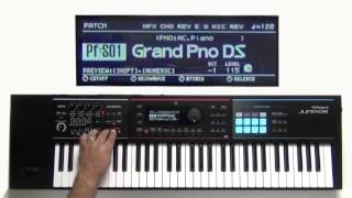 Roland Juno-DS - How to use Key Transpose