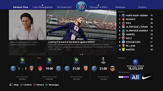 PES 2023: Paris Saint Germain (Career mode)MASTER LEAGUE | PS4 broadcast