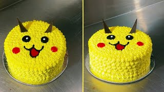 Pokemon//Pikachu//Cake Design Decoration ideas(How to make Pikachu cake decorating)