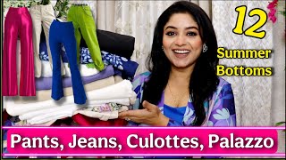 Huge Amazon Bottom Wear Haul under 999 Summer Pants, Plazzo, Jeans in Budget with Vaishali Mitra