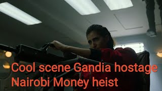 Money heist - Gandia captures Nairobi fight scene