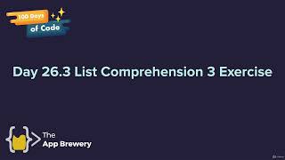 [Interactive Coding Exercise] Data Overlap | 100 Days of Code: The Complete Python Pro Bootcamp