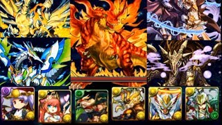 パズドラ「超絶ドラゴンラッシュ！地獄級」夜刻武神・ツクヨミ×覚醒アテナPTでノーコン攻略