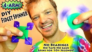 DIY Fidget Spinner WITHOUT BEARINGS
