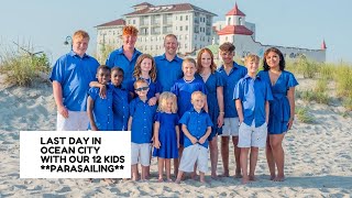 BEACH VACATION WITH 12 KIDS **PARASAILING**
