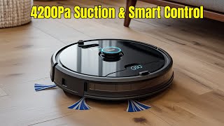 Tipdiy G90 – Smart Robot Vacuum \u0026 Mop with 30% OFF!||4200Pa Suction \u0026 Smart Control