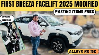 First Maruti Breeza facelift 2025 Lxi Modified with Price | Breeza 2025 facelift Modified with Price