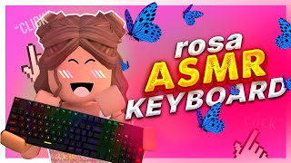 *very aesthetic* 🍑 Relaxing Rosa Tower ASMR Clicks and Taps Roblox Keyboard