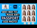 How to make any Passport size photo with Photoshop