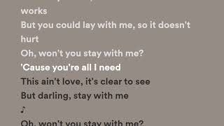 Sam Smith - Stay With Me (Lyrics)