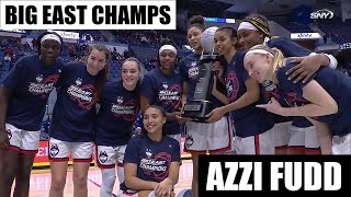 Azzi Fudd Highlights In #7 UConn Huskies Win Over Marquette, Become Big East Champions. #GoHuskies