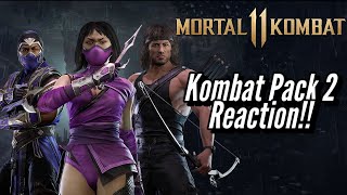MILEENA, RAIN & ....RAMBO!!! Trailer Reaction | MORTAL KOMBAT 11 : Kombat Pack 2 Reveal