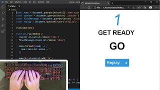 ASMR Programming - Animated Countdown using HTML CSS and JavaScript - No Talking