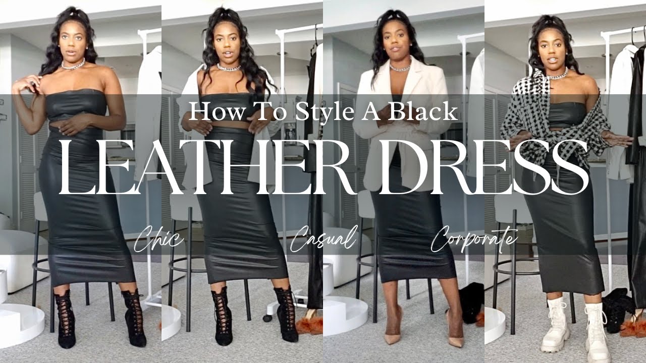 How To Wear Black Leather Dress Ciara In The Fall Knee Boot Vogue