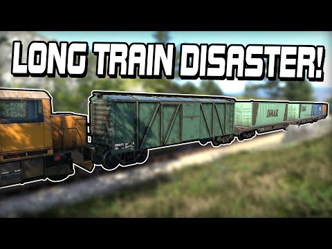I Tried Running a Long Train and it was a DISASTER! (Derail Valley Gameplay)
