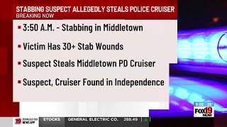 Suspect stabs victim 33 times, flees in Middletown police cruiser, arrested in NKY