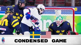 Condensed Game: Sweden vs USA | 2025 #U18WomensWorlds