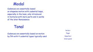 10 Differences Between Modal and Tonal Counterpoint