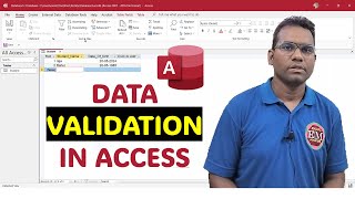 MS Access Data Validation and Validation Text Tutorial #access #database #video