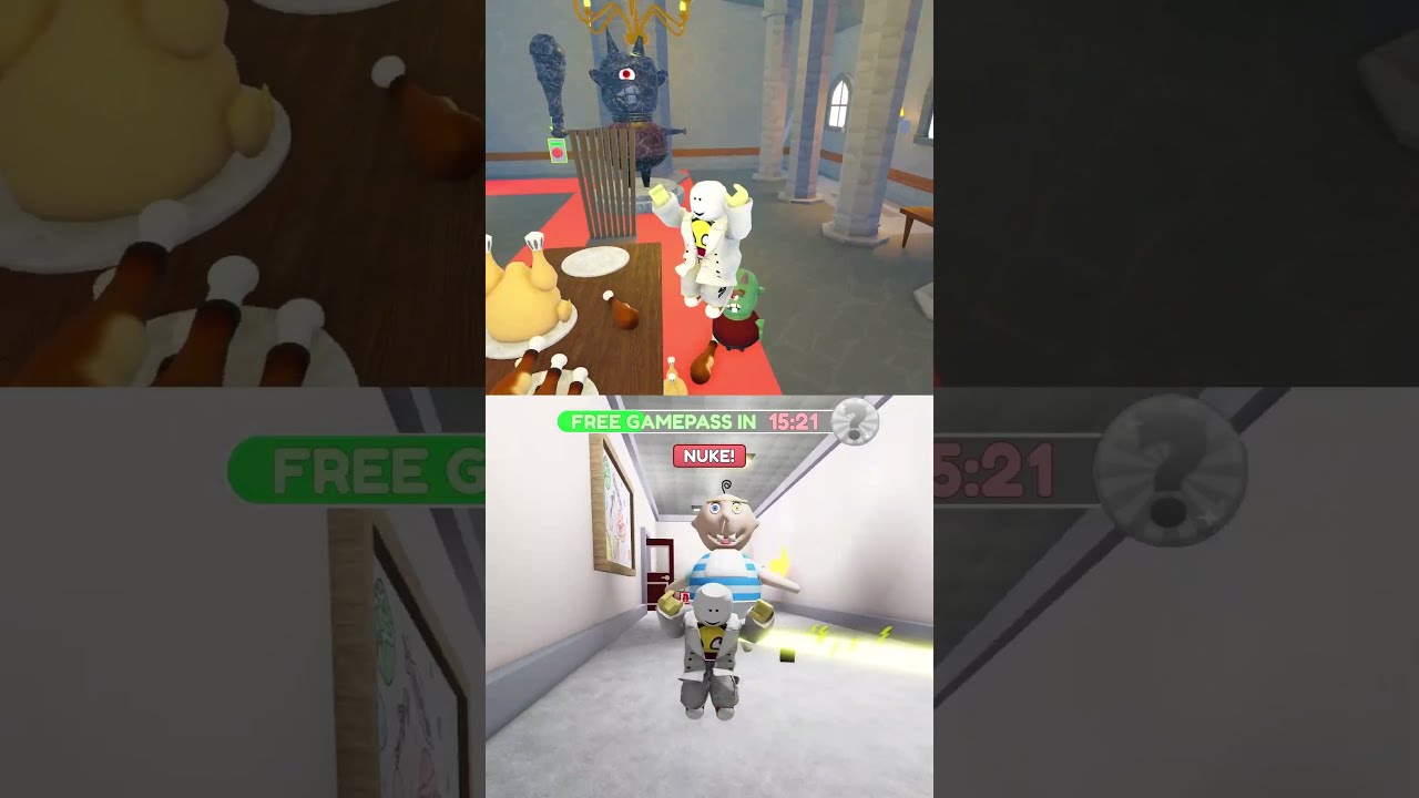 Jumpscare Escape iPad Kid VS Dhuur's Dungeon Obby #shorts #roblox New Escape Baby Roblox