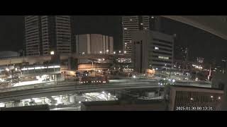 阪神高速3号神戸線 京橋PA付近 ライブカメラ Japan Hanshin Expressway No.3 Kobe Line Kyobashi rest area near Live Camera.