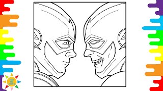 Face to Face Flash Coloring Page | Flash Coloring Page | ElementD & Chris Linton - Ascend