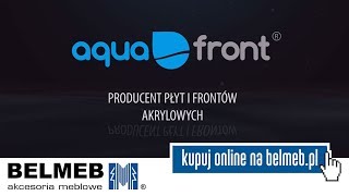 Prezentacja frontów akrylowych z niewidoczną spoiną AQUAAKRYL GRAND