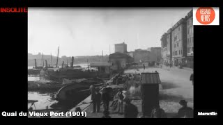 INSOLITE : PHOTORAMA.MARSEILLE, QUAI DU VIEUX PORT (1901). LES FRERES LUMIERE.#panorama, #photo