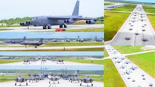 Epic Display of Air Power: U.S. \u0026 Allied Forces Elephant Walk at Andersen AFB | Mobility Guardian 23