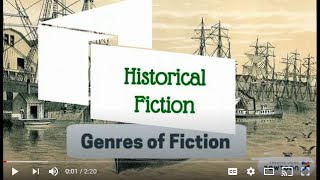 Genres of Fiction: Historical Fiction