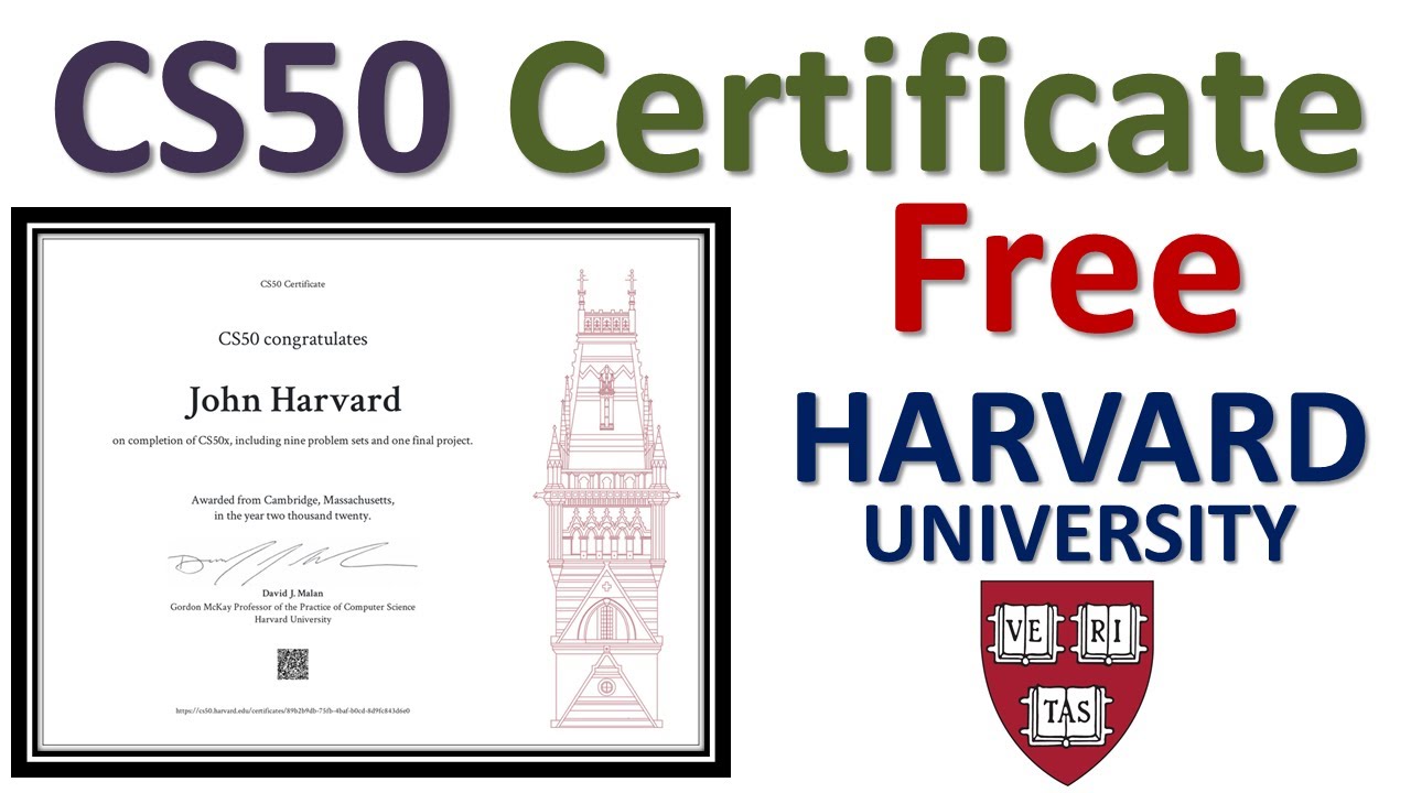 Harvard University Free Online Certificate | Harvard University Free ...