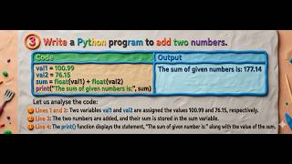 Python program to print a string value, add 2 float values in two methods