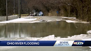 Flooded Ohio River forces evacuations, road closures in Louisville