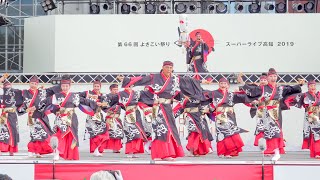 [4K] 躍動　高知よさこい祭り 2019 全国大会 (中央)