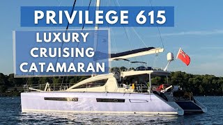 SOLD: Walk through the Privilege 615 - English Sally : Luxury performance cruising