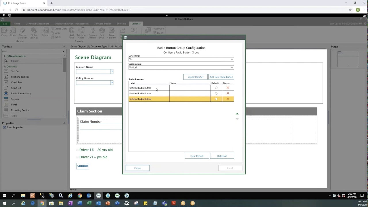 Demo Onbase Unity Forms Designer Youtube