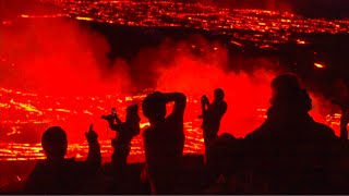 HUGE VOLCANO ERUPTION AT SUNSET !!! ICELAND VOLCANO ERUPTION - May 15, 2021