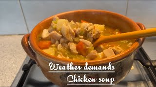 Weather demands #chiken soup #veryhealthy #try it