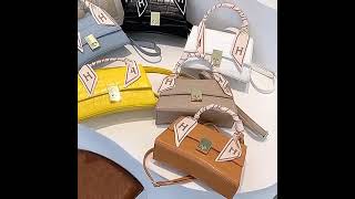 Women Trend Silk Scarf Portable Bags Alligator Handbag PU Single Shoulder Small Square Bag Review