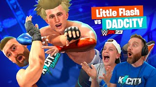 Little Flash vs DadCity in WWE 2k23 (Part 1)